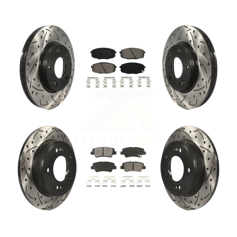 Transit Auto KDS-100849 Disc Brake Kit for 2014-2016 Kia Soul - Front and Rear