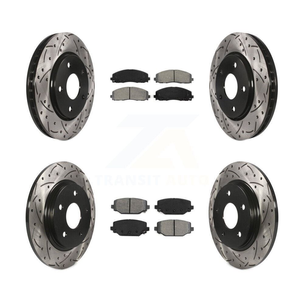 Transit Auto KDS-100851 Disc Brake Kit for 2017-2018 Dodge Grand Caravan - Front and Rear