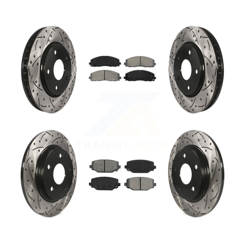 Transit Auto KDS-100851 Disc Brake Kit for 2017-2018 Dodge Grand Caravan - Front and Rear