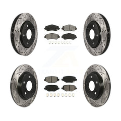Transit Auto KDS-100854 Disc Brake Kit for 2012-2016 Chrysler Town & Country, Dodge Grand Caravan and More - Front and Rear