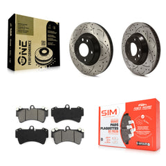 Transit Auto KDS-100858 Disc Brake Kit for 2003-2015 Audi Q7, Porsche Cayenne, Volkswagen Touareg - Front