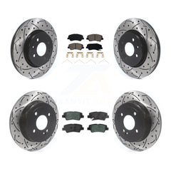 Transit Auto KDS-100863 Disc Brake Kit for 2018-2023 Kia Rio, Hyundai Accent - Front and Rear