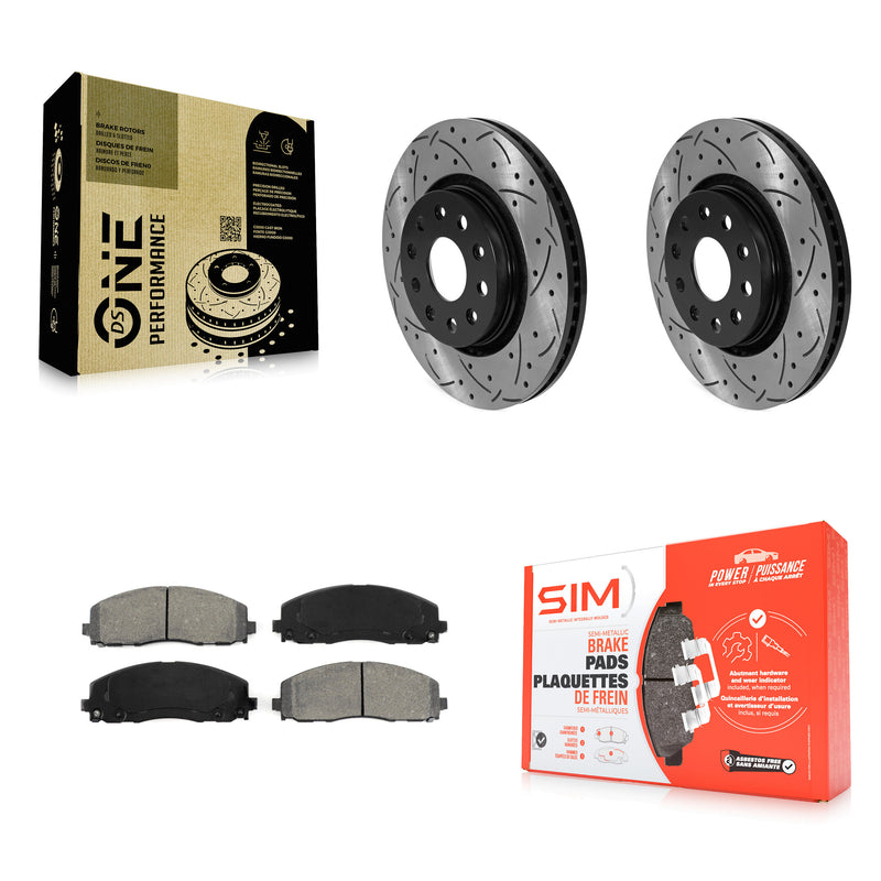Transit Auto KDS-100865 Disc Brake Kit for 2018-2024 Jeep Wrangler, Jeep Gladiator - Front