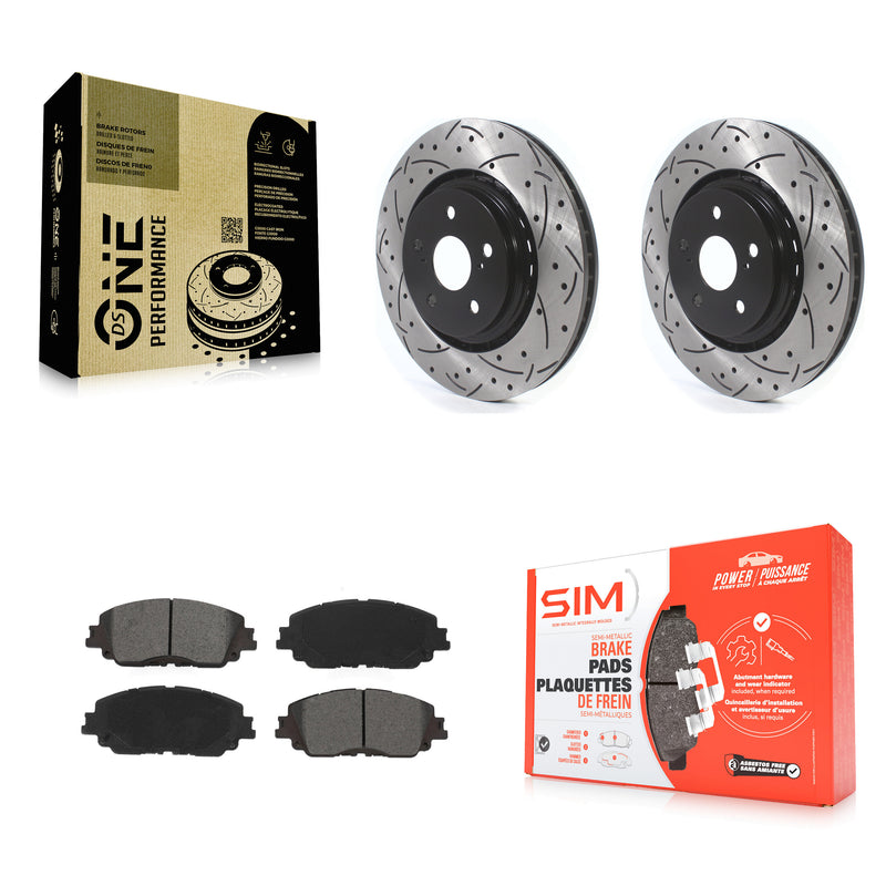 Transit Auto KDS-100868 Disc Brake Kit for 2020-2023 Toyota Camry - Front