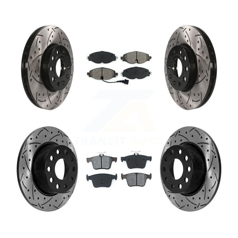 Transit Auto KDS-100871 Disc Brake Kit for 2019-2023 Volkswagen Taos, Volkswagen Jetta - Front and Rear
