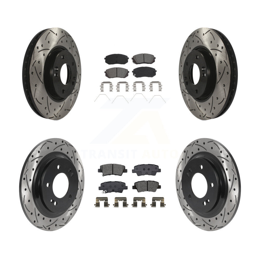 Transit Auto KDS-100876 Disc Brake Kit for 2017-2019 Kia Soul EV - Front and Rear