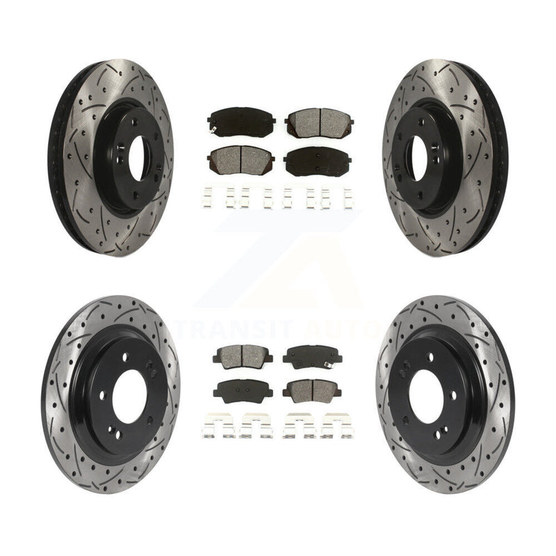 Transit Auto KDS-100877 Disc Brake Kit for 2015-2016 Kia Soul EV - Front and Rear