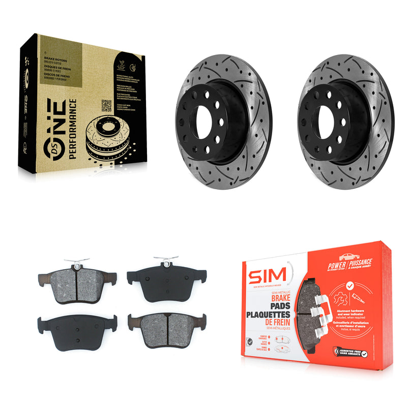 Transit Auto KDS-100881 Disc Brake Kit for 2019-2025 Volkswagen Jetta, Volkswagen Taos - Rear