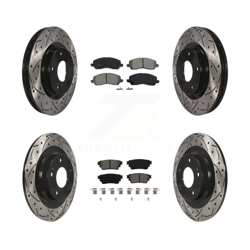 Transit Auto KDS-100886 Disc Brake Kit for 2017-2020 Mitsubishi Outlander - Front and Rear