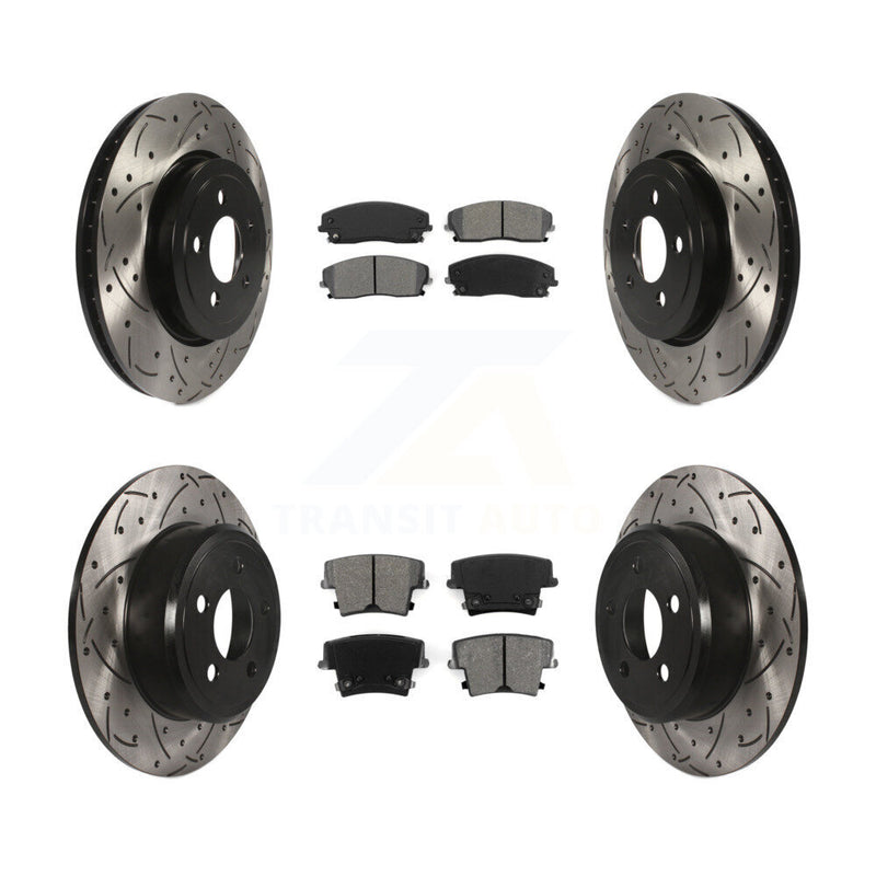 Transit Auto KDS-100892 Disc Brake Kit for 2015-2018 Dodge Charger - Front and Rear