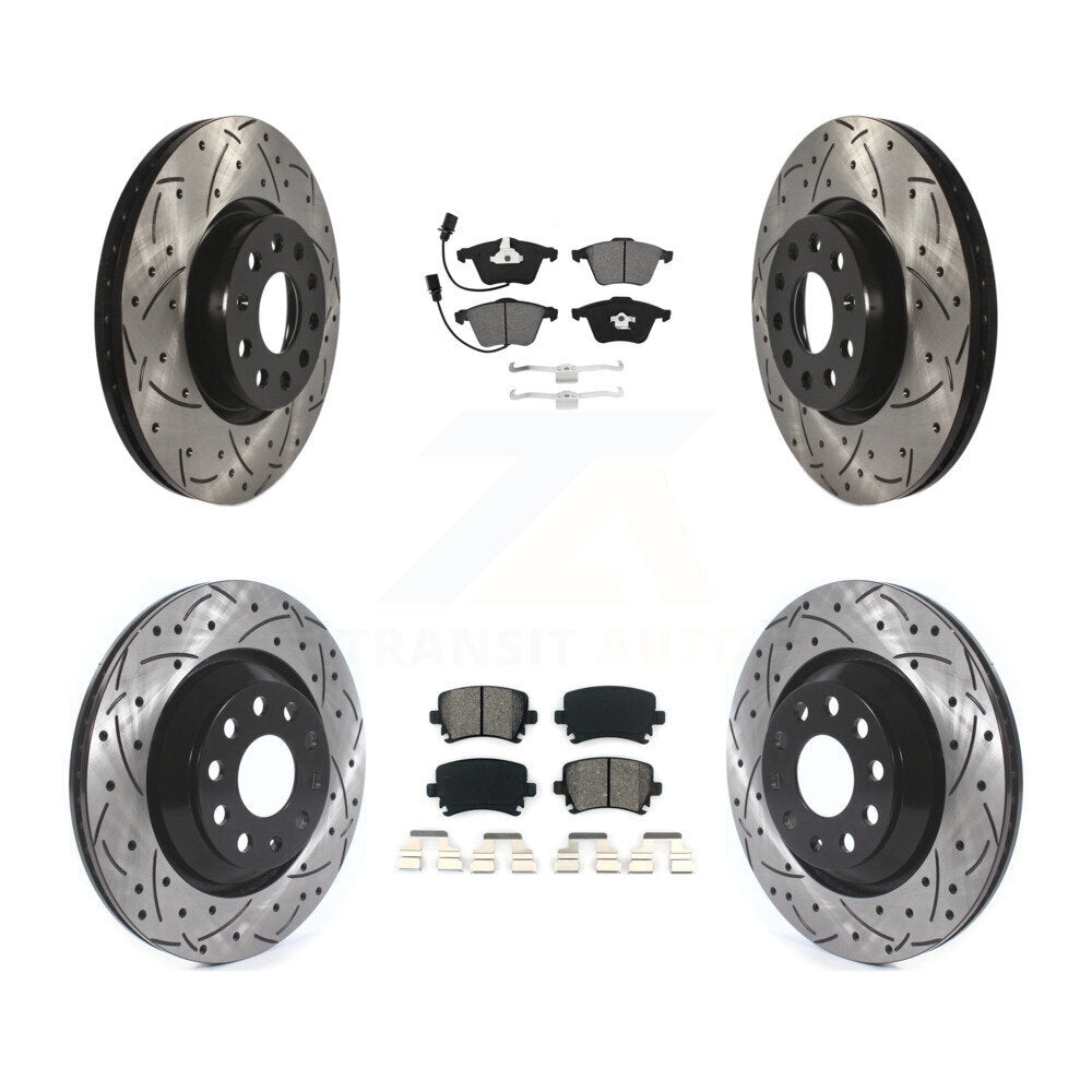 Transit Auto KDS-100895 Disc Brake Kit for 2008-2012 Volkswagen CC, Volkswagen R32 - Front and Rear