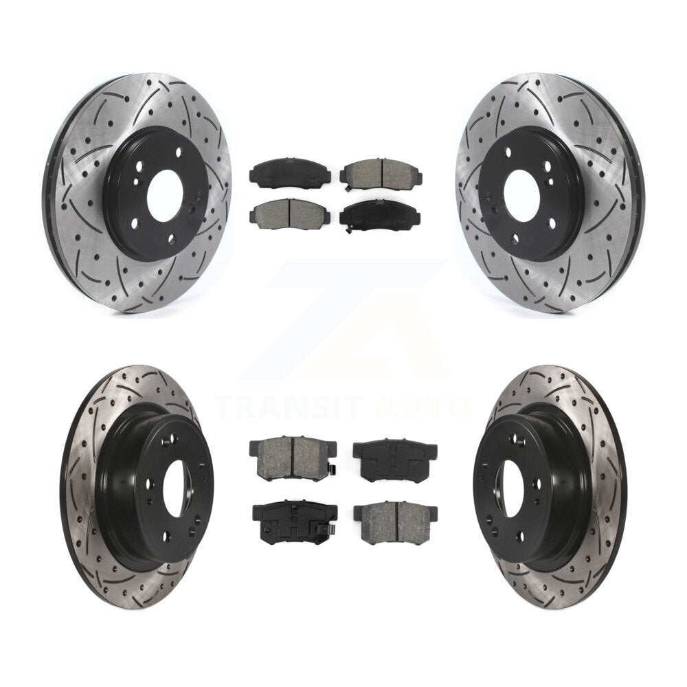 Transit Auto KDS-100896 Disc Brake Kit for 2006-2007 Honda Accord - Front and Rear