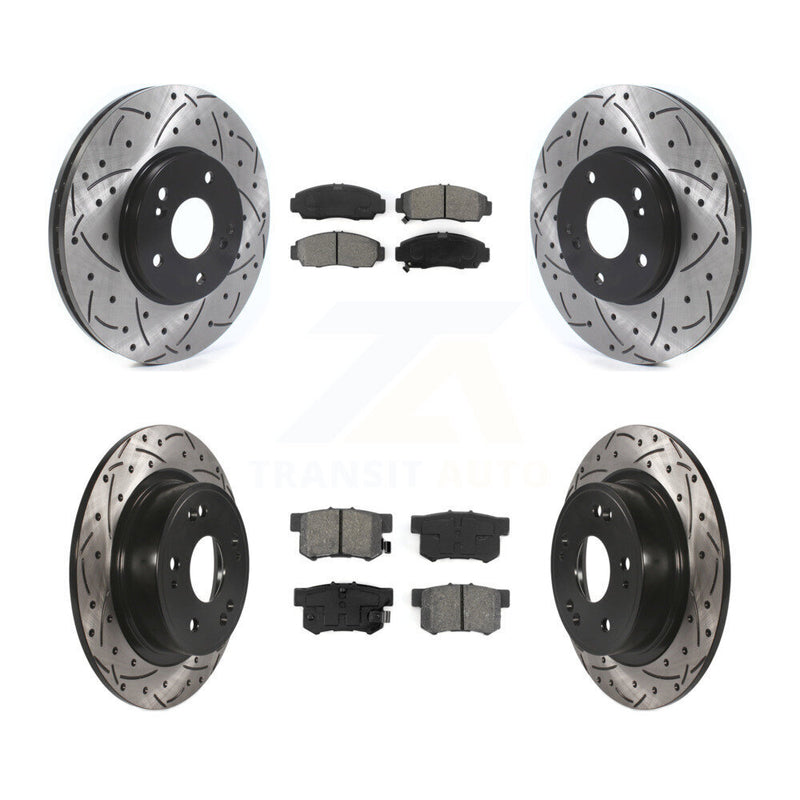 Transit Auto KDS-100896 Disc Brake Kit for 2006-2007 Honda Accord - Front and Rear