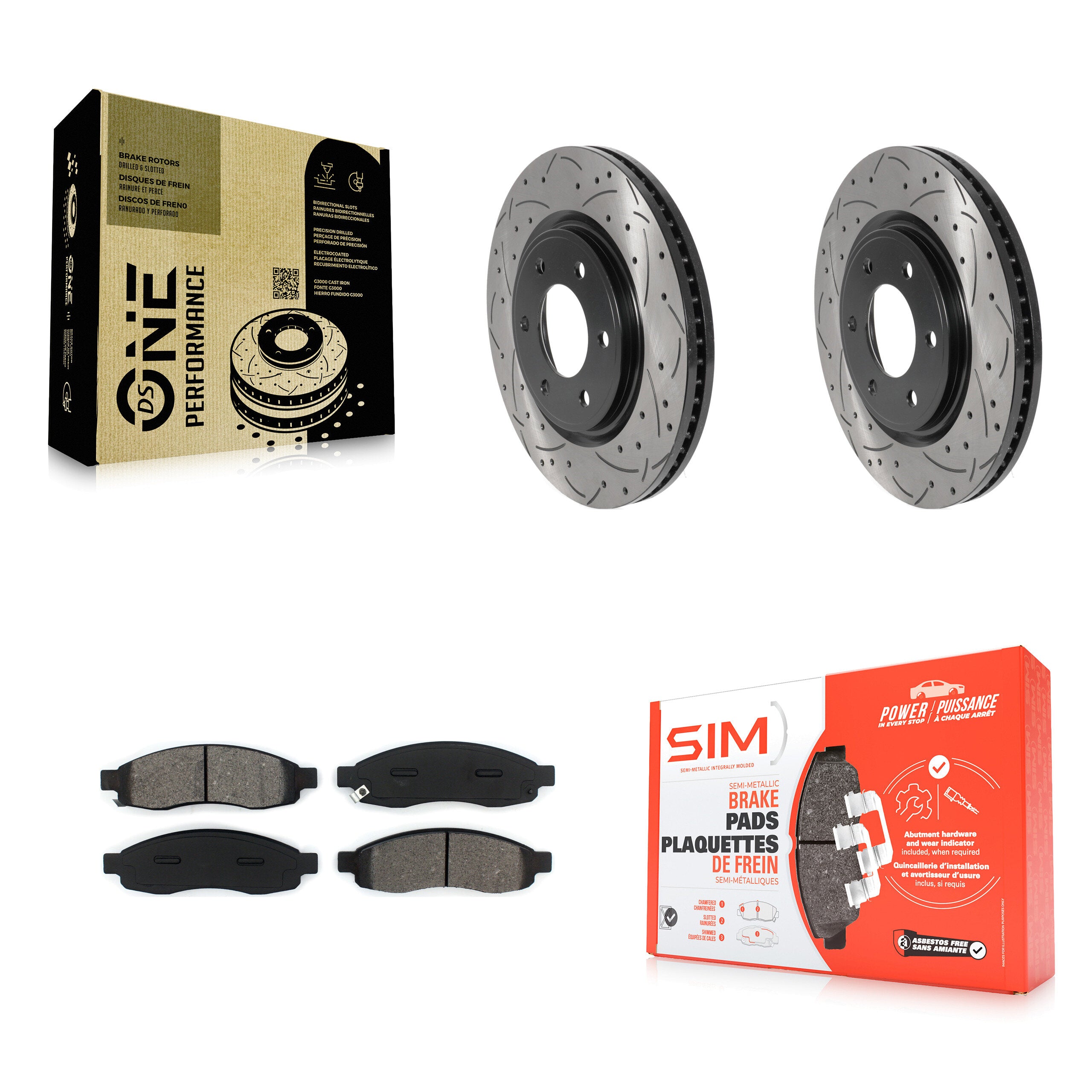 Transit Auto KDS-100905 Disc Brake Kit for 2007 Nissan TITAN - Front