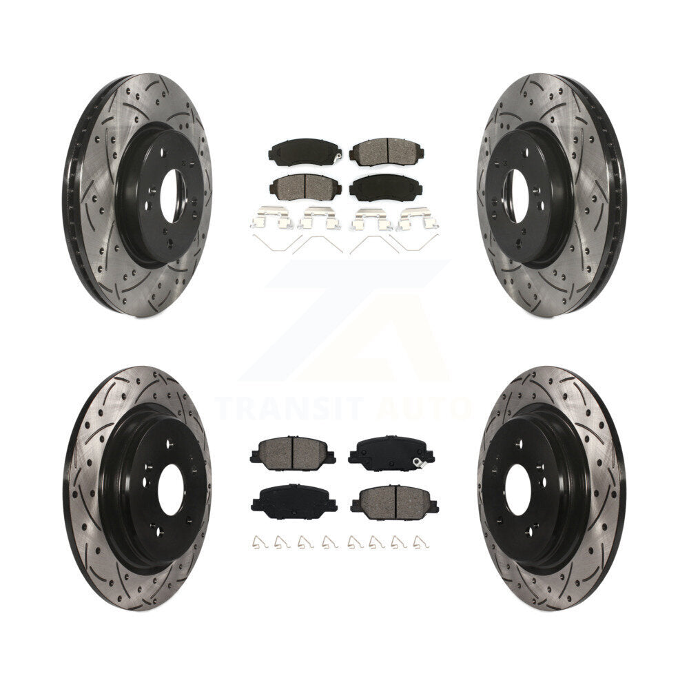 Transit Auto KDS-100908 Disc Brake Kit for 2020 Honda CR-V - Front and Rear