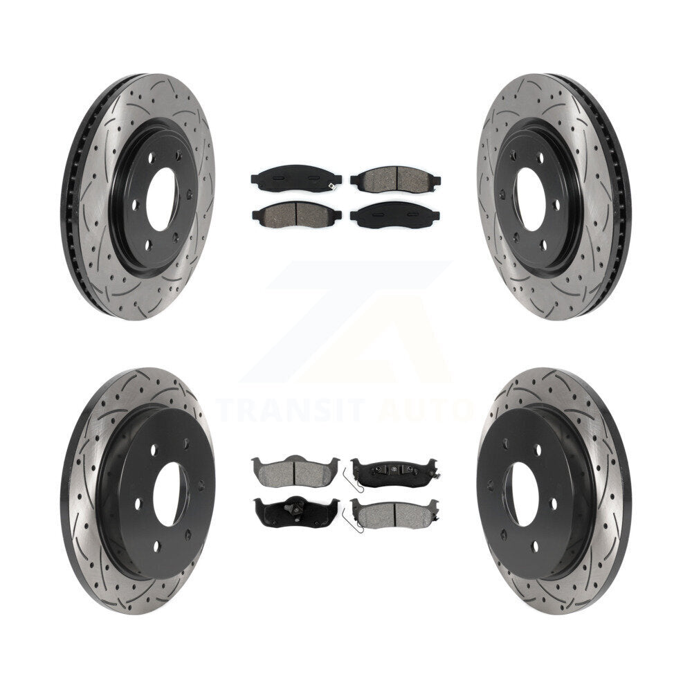 Transit Auto KDS-100912 Disc Brake Kit for 2007 Nissan TITAN - Front and Rear