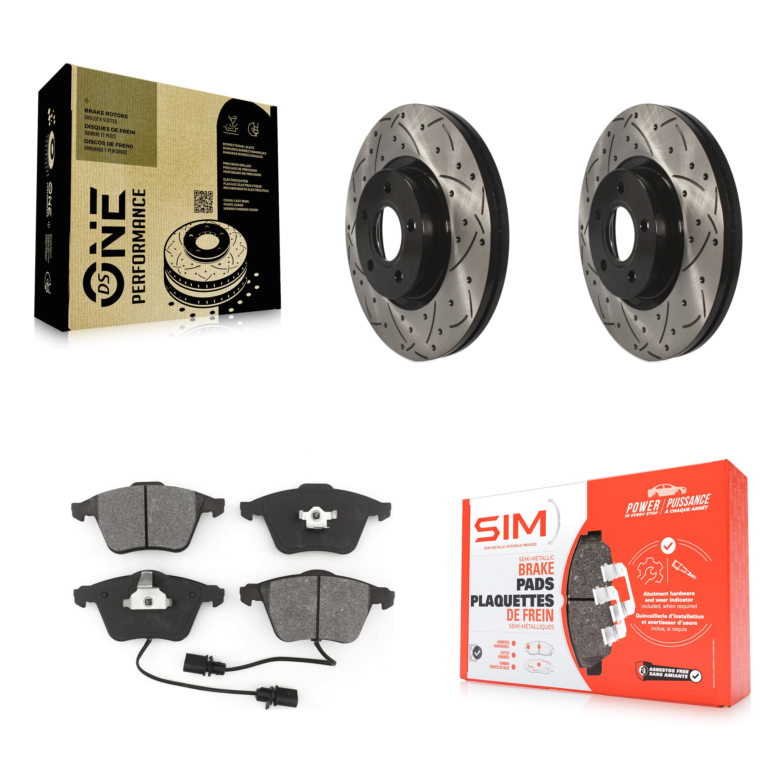 Transit Auto KDS-100914 Disc Brake Kit for 2004 Volvo S40 - Front