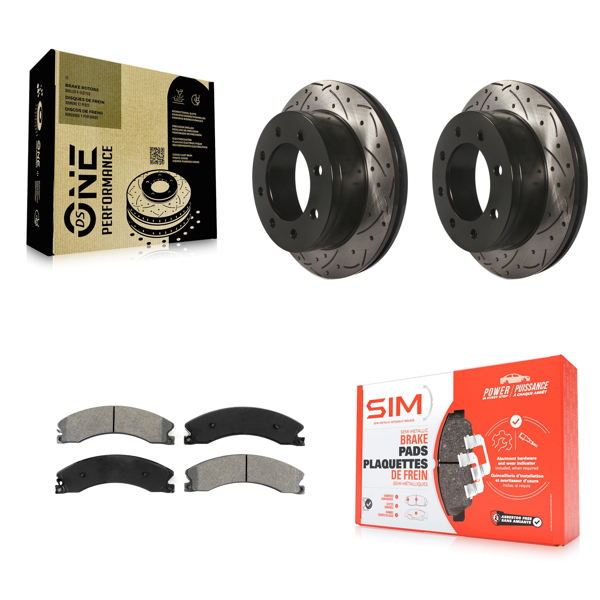Transit Auto KDS-100918 Disc Brake Kit for 2010-2011 Chevrolet Express 4500 - Rear
