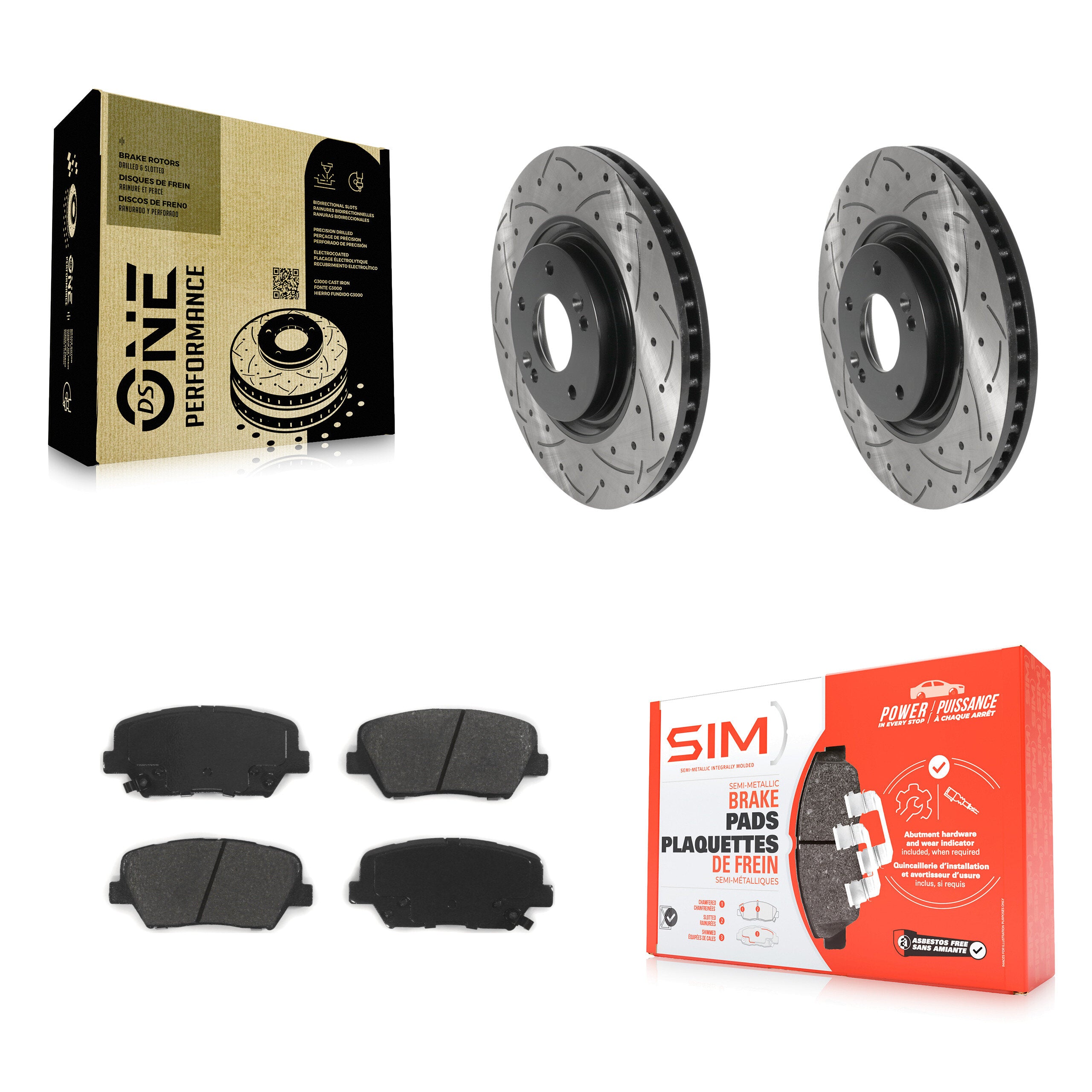 Transit Auto KDS-100919 Disc Brake Kit for 2019-2022 Hyundai Nexo - Front