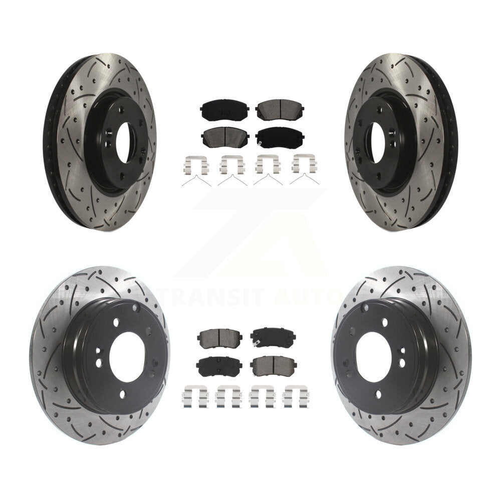 Transit Auto KDS-100923 Disc Brake Kit for 2016 Hyundai Sonata - Front and Rear