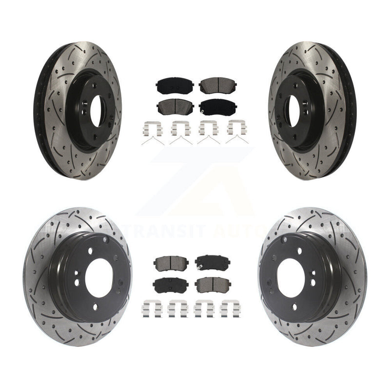 Transit Auto KDS-100923 Disc Brake Kit for 2016 Hyundai Sonata - Front and Rear