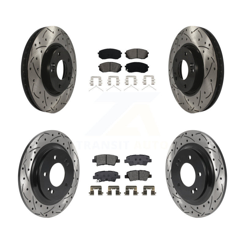 Transit Auto KDS-100924 Disc Brake Kit for 2016 Hyundai Sonata - Front and Rear