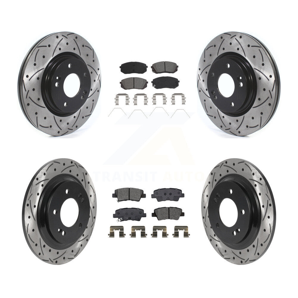 Transit Auto KDS-100925 Disc Brake Kit for 2018-2022 Kia Forte5, Hyundai Elantra GT - Front and Rear