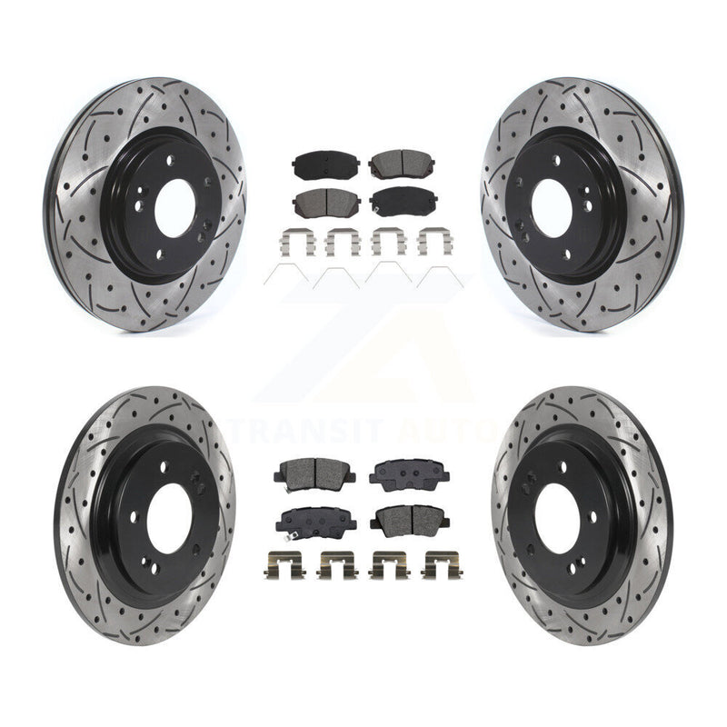 Transit Auto KDS-100925 Disc Brake Kit for 2018-2022 Kia Forte5, Hyundai Elantra GT - Front and Rear