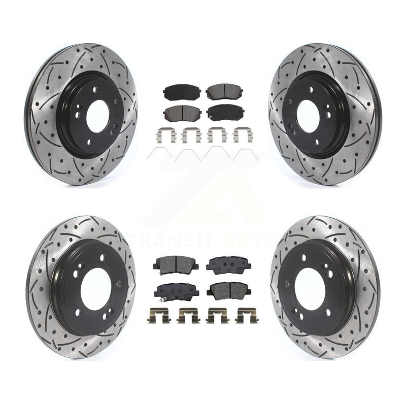 Transit Auto KDS-100926 Disc Brake Kit for 2019-2023 Kia Forte, Kia Forte5, Hyundai Veloster - Front and Rear