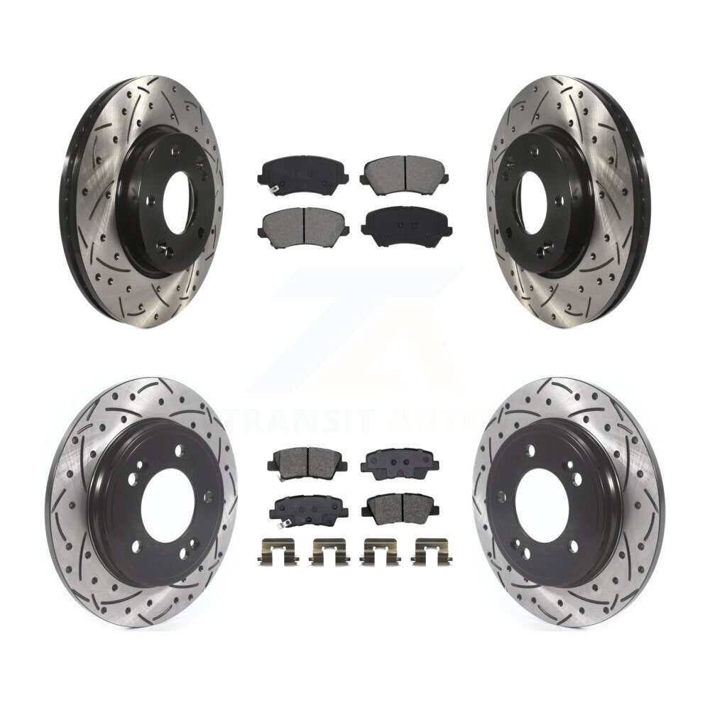 Transit Auto KDS-100927 Disc Brake Kit for 2019-2021 Hyundai Veloster - Front and Rear