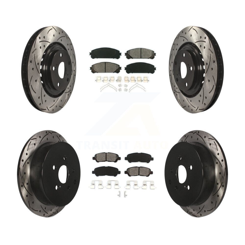 Transit Auto KDS-100932 Disc Brake Kit for 2014 Toyota Highlander - Front and Rear