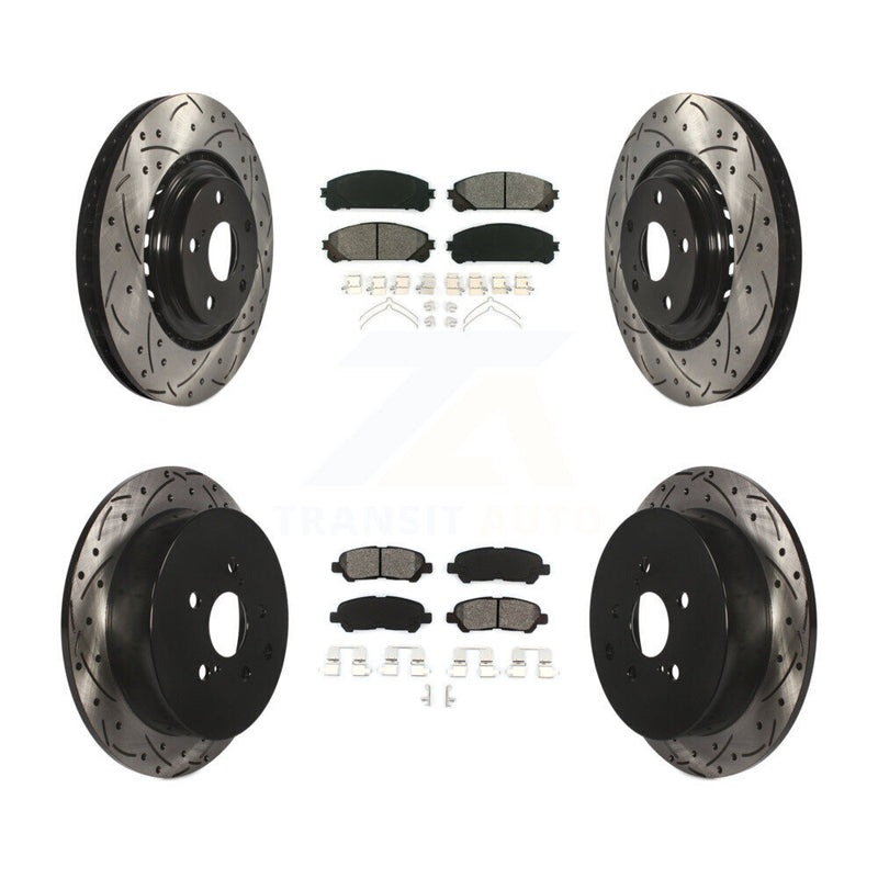 Transit Auto KDS-100932 Disc Brake Kit for 2014 Toyota Highlander - Front and Rear