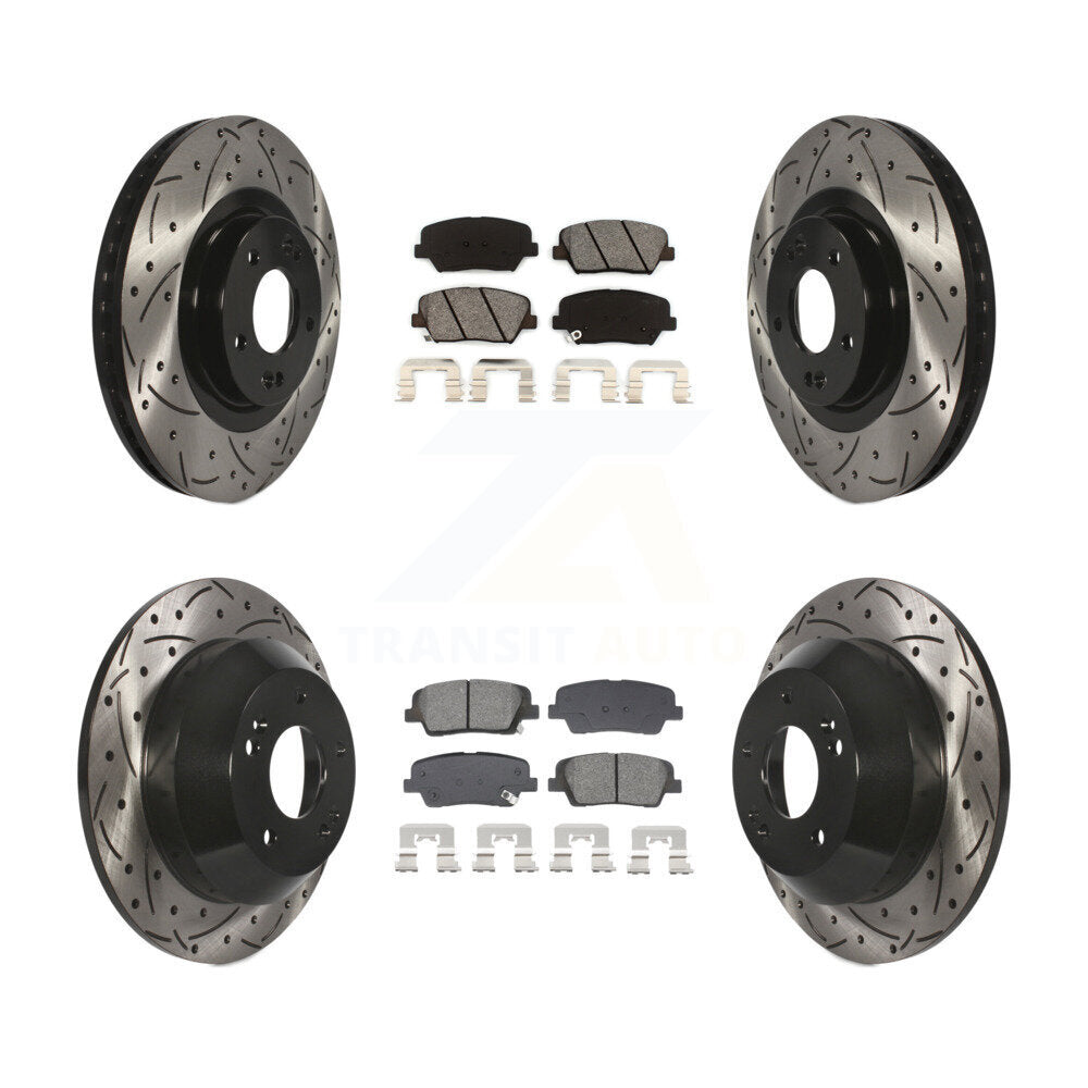 Transit Auto KDS-100956 Disc Brake Kit for 2013-2016 Kia Sorento, Hyundai Santa Fe Sport - Front and Rear