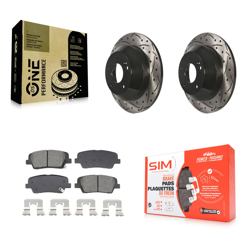 Transit Auto KDS-100957 Disc Brake Kit for 2010-2016 Kia Sorento, Hyundai Santa Fe Sport and More - Rear