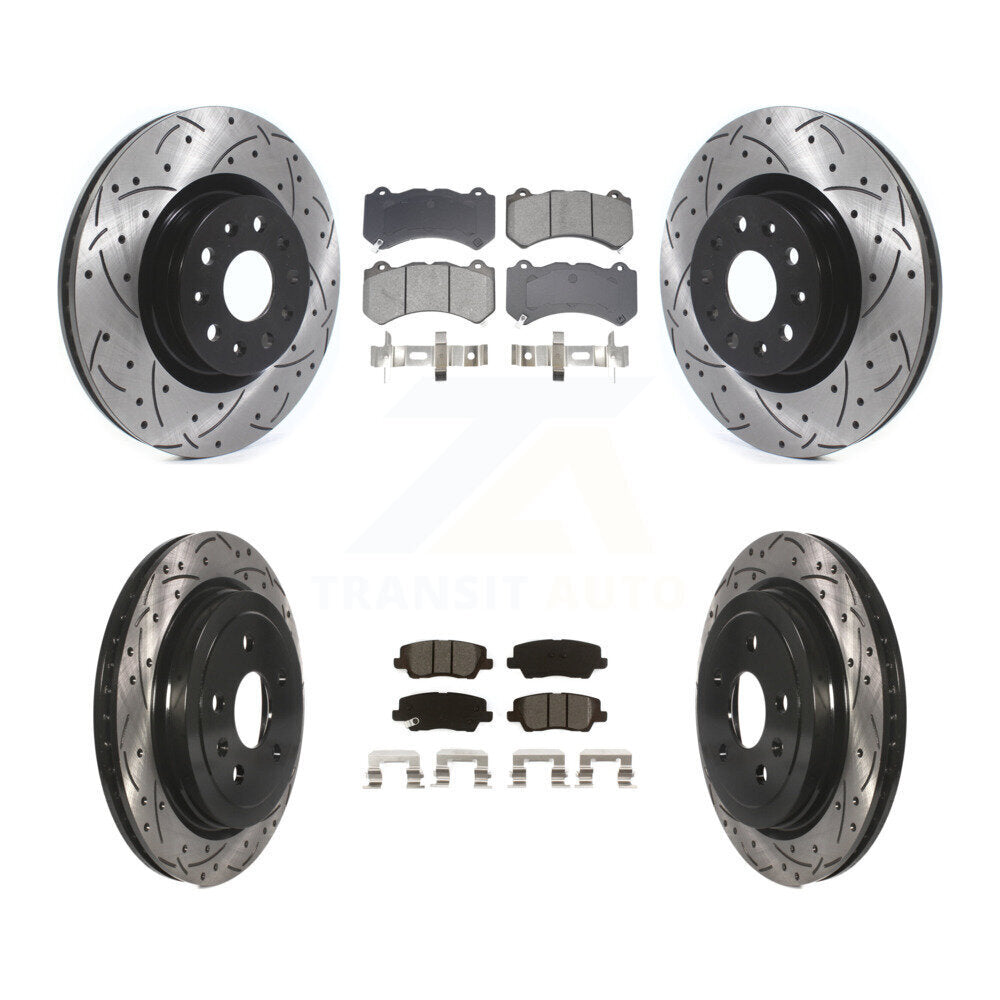 Transit Auto KDS-100960 Disc Brake Kit for 2016 Cadillac CTS - Front and Rear