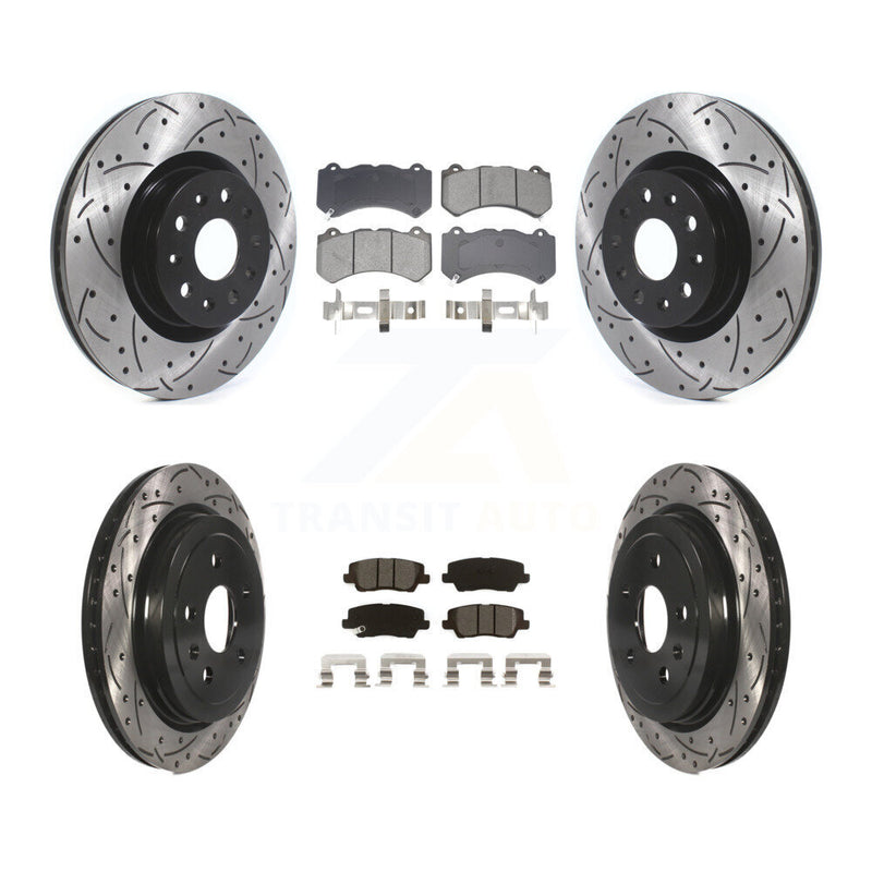 Transit Auto KDS-100960 Disc Brake Kit for 2016 Cadillac CTS - Front and Rear
