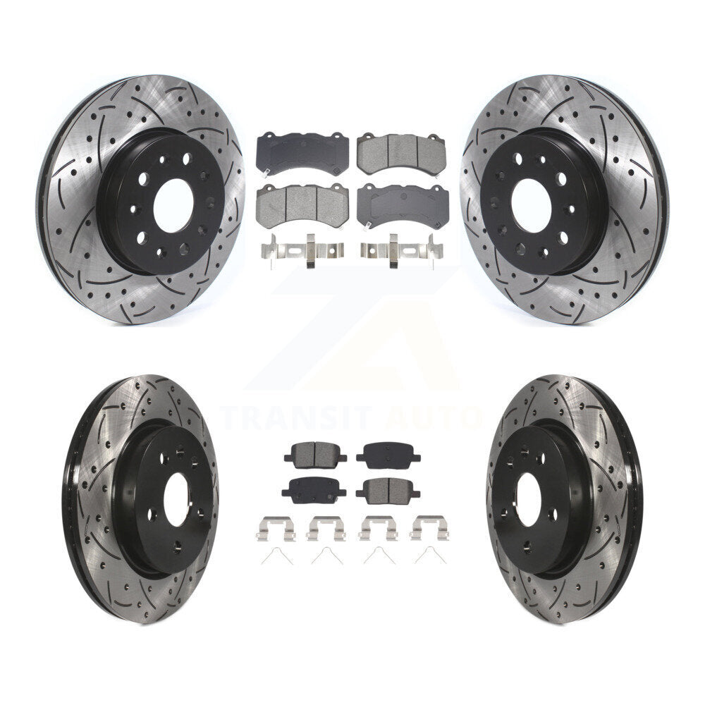 Transit Auto KDS-100964 Disc Brake Kit for 2019-2020 Chevrolet Camaro - Front and Rear