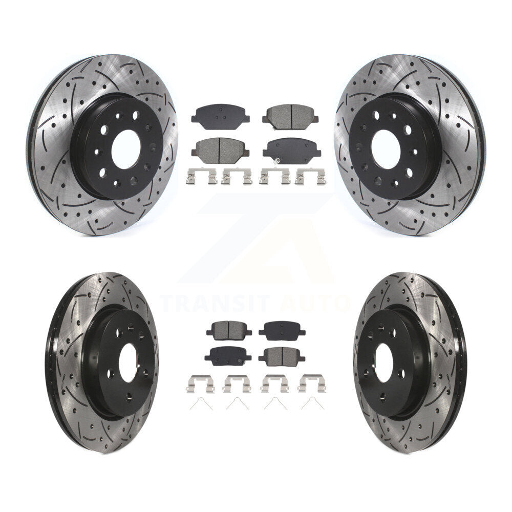 Transit Auto KDS-100965 Disc Brake Kit for 2016-2020 Chevrolet Camaro - Front and Rear
