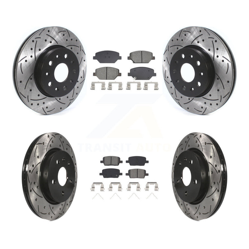 Transit Auto KDS-100965 Disc Brake Kit for 2016-2020 Chevrolet Camaro - Front and Rear