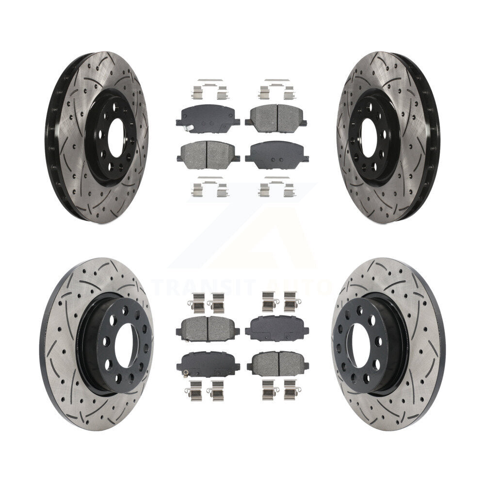 Transit Auto KDS-100970 Disc Brake Kit for 2018-2022 Jeep Compass - Front and Rear