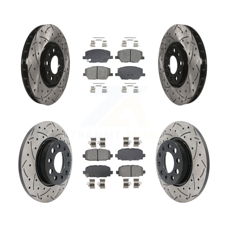 Transit Auto KDS-100970 Disc Brake Kit for 2018-2022 Jeep Compass - Front and Rear