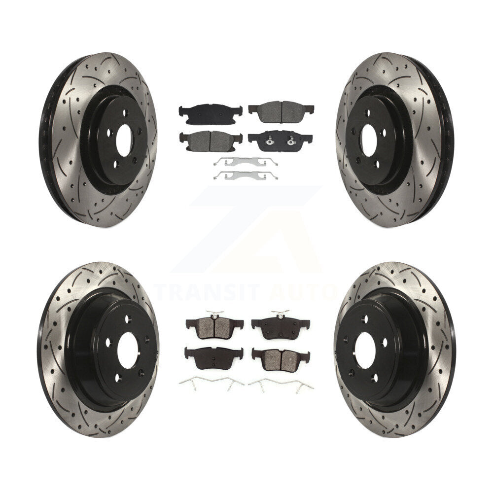 Transit Auto KDS-100971 Disc Brake Kit for 2017-2020 Lincoln Continental, Ford Fusion, Lincoln MKZ - Front and Rear