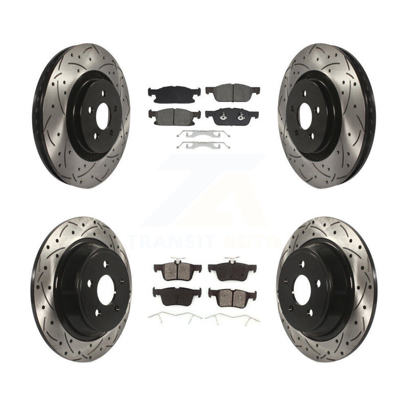 Transit Auto KDS-100971 Disc Brake Kit for 2017-2020 Lincoln Continental, Ford Fusion, Lincoln MKZ - Front and Rear