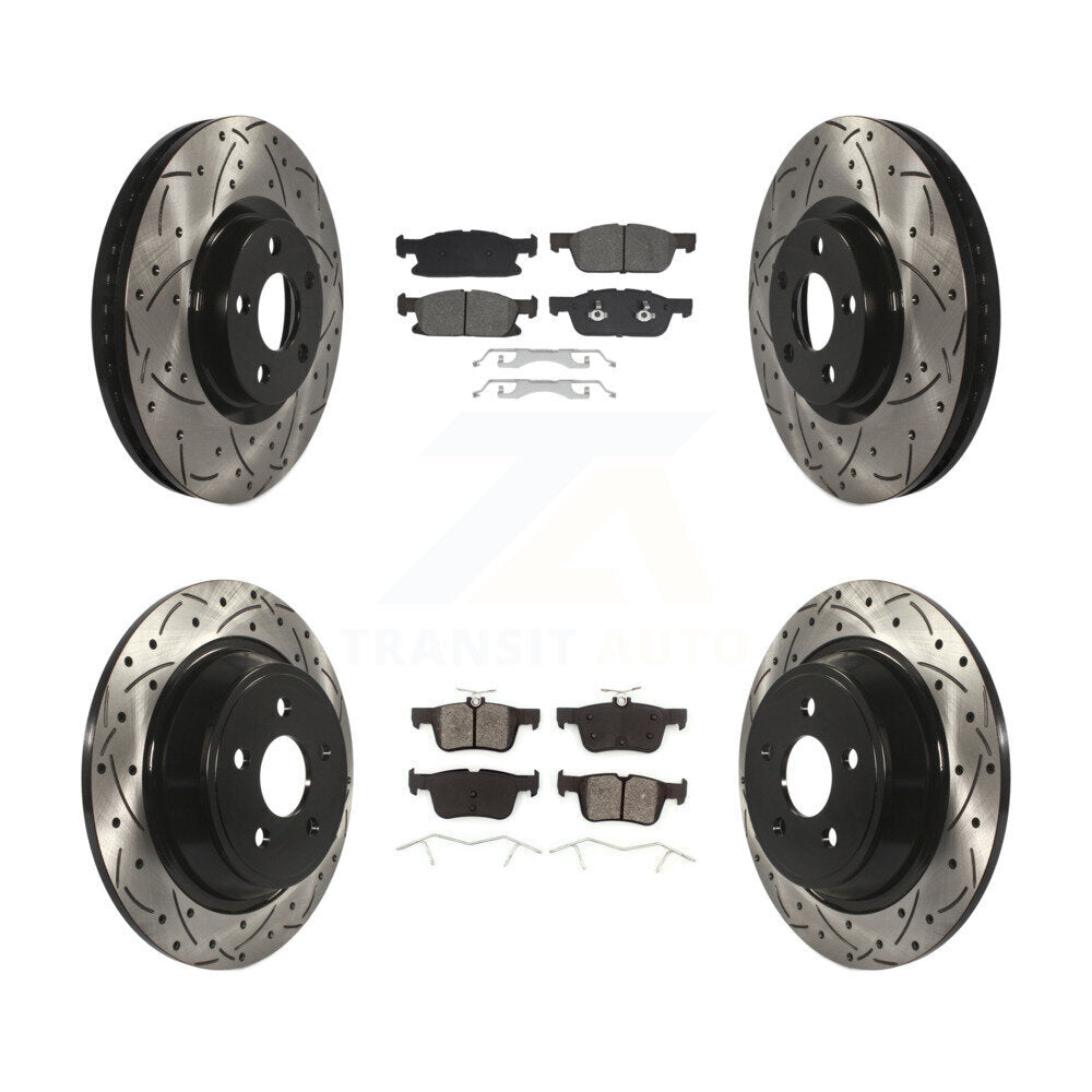 Transit Auto KDS-100973 Disc Brake Kit for 2018-2020 Lincoln Continental - Front and Rear