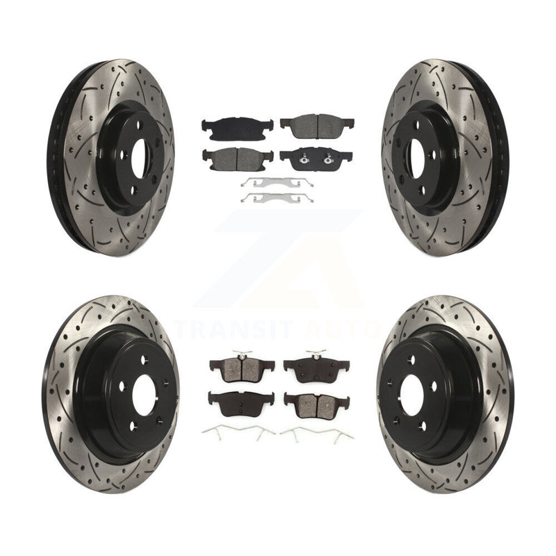 Transit Auto KDS-100973 Disc Brake Kit for 2018-2020 Lincoln Continental - Front and Rear