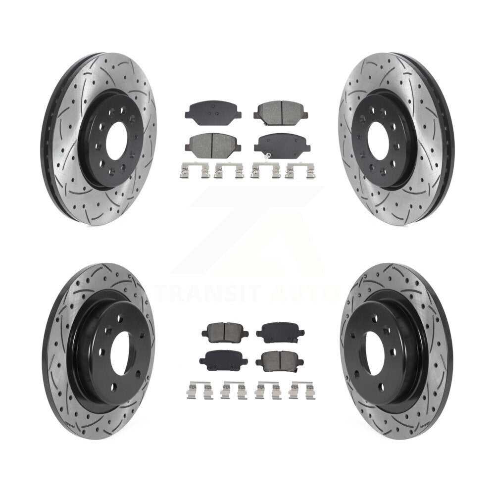 Transit Auto KDS-100974 Disc Brake Kit for 2017-2020 Buick Regal TourX, Chevrolet Equinox and More - Front and Rear