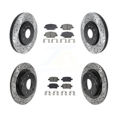 Transit Auto KDS-100974 Disc Brake Kit for 2017-2020 Buick Regal TourX, Chevrolet Equinox and More - Front and Rear