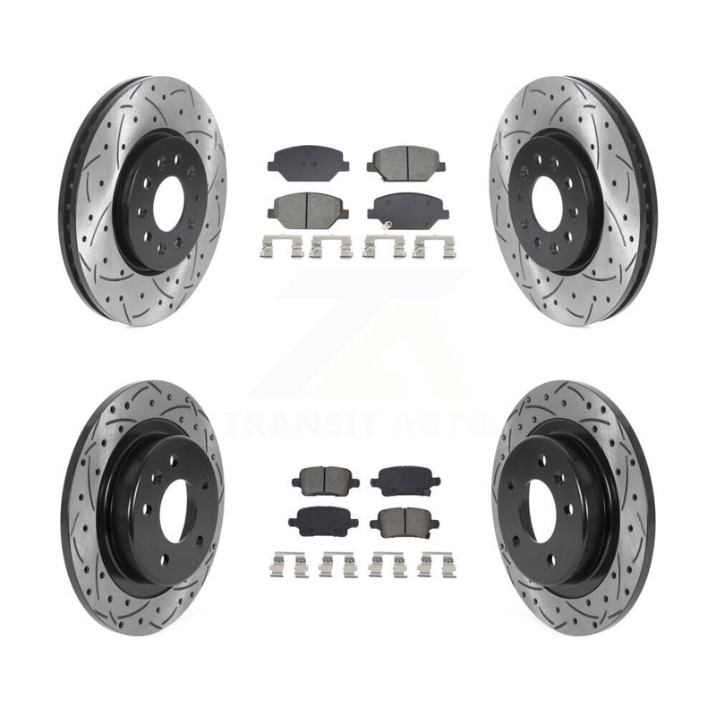 Transit Auto KDS-100974 Disc Brake Kit for 2017-2020 Buick Regal TourX, Chevrolet Equinox and More - Front and Rear