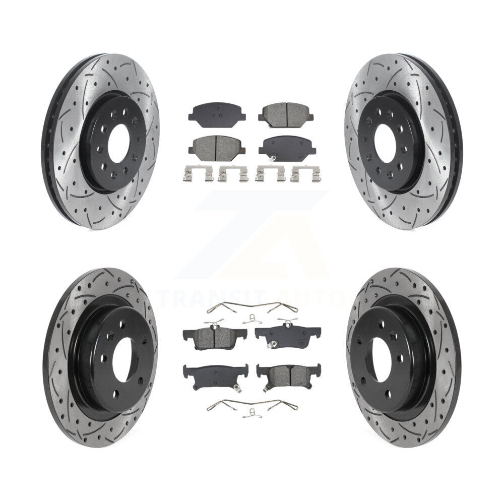 Transit Auto KDS-100975 Disc Brake Kit for 2016-2018 Buick Envision - Front and Rear