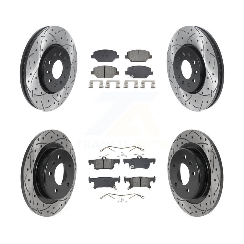 Transit Auto KDS-100975 Disc Brake Kit for 2016-2018 Buick Envision - Front and Rear